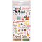 Paige Evans Pick Me Up Thickers Stickers 5.5"X11" 87/Pkg-Icons & Words/Gold Foil Accent Chipboard